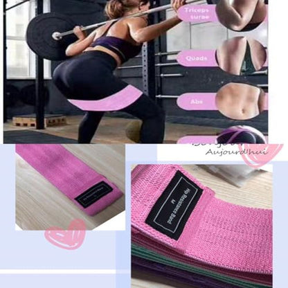 Booty Bands for Women - Non-Slip Workout Bands with 3 Styles - Stretch with Carry Bag for Women Men, Suitable for Home, or Gym Training Equipment