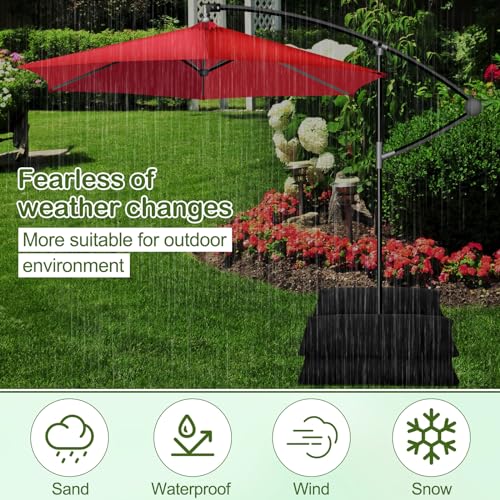5 Packs 275 LBS Umbrella Base Weight Sandbag Sandbag for Weight