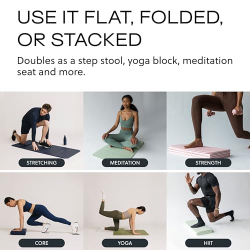 Stakt The Original Foldable Yoga Mat, Premium Foldable Exercise & Workout Mat with Non-Slip Surface, Lightweight Portable for Studio or Home Use, As Seen on Shark Tank