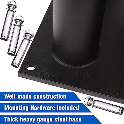 Yes4All Vertical Storage Rack, Home Gym Organizer, Barbell & Dumbbell Rack for 2-inch Olympic & Curl Bars - color: B. 9 Bar -Black