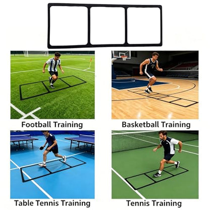 5Pcs Portable Speed Agility Ladder Set, Adjustable Detachable Training Ladder for Youth Adults, Basketball Football Soccer Equipment