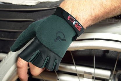 BTR Wheelchair Gloves for Men and Women | Mobility and Disability Gloves with Breathable, Lightweight Design, Non-Slip Grip, and Padded Palm Protection - color: Black, size: Small