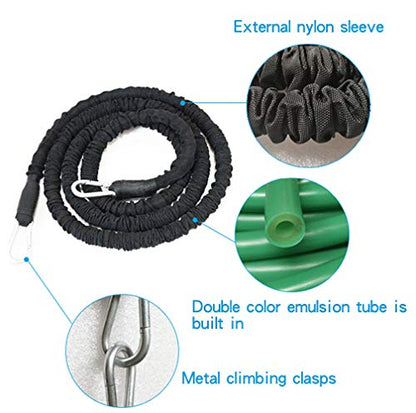 Resistance Training Rope Explosive Force Bounce Physical Training Resistance Rope Improving Speed, Stamina and Strength - color: 9.8FT Kit