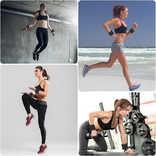 Wrist & Ankle Weights for Women, Adjustable Weights for Leg & Arm,Wearable Ankle Weights for Pilates, Walking, Yoga, Dance, Barre,Gym