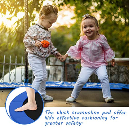 Giantex 8Ft 10Ft 12Ft 14Ft 15Ft 16Ft Trampoline Pad, Tear-Resistant Edge Cover Springs Protection Pad, All Weather Replacement Trampoline Safety Pad