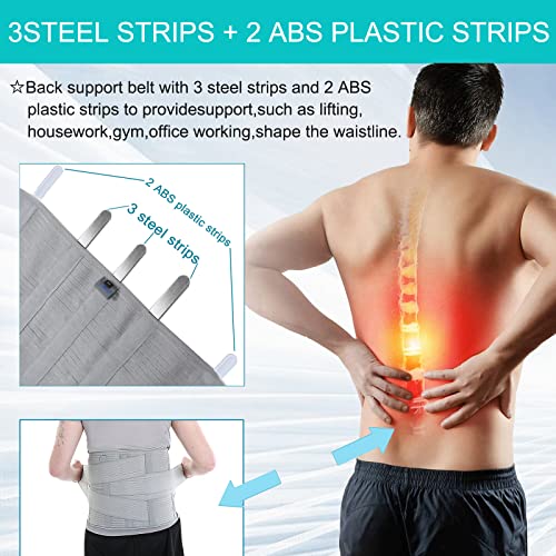 Entire Back Brace, Lumbar Support Belt for Women & Men, Adjustable Waist Trainer Belt for Entire Back Pain Relief,Keeps Your Spine Straight and Safe (S) - size: Small (Pack of 1)