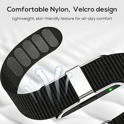 Nylon Biceps/Wrist/Arm/Ankle Bands Compatible with Hume Band 1.0 - color: Black-3Pack
