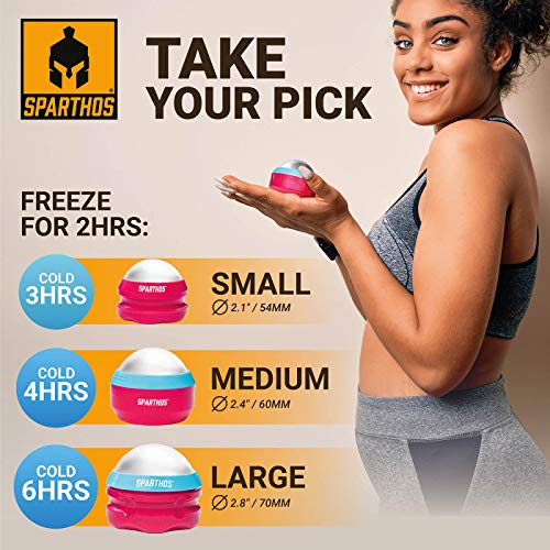 Sparthos Cold Ice Massage Roller Ball, Cryosphere Massager -Pink-60mm - color: Wild Pink, style: 60mm (Pack of 1)