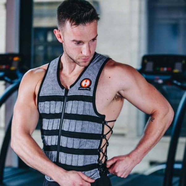 Hyperwear Hyper Vest PRO Adjustable Weighted Vest for Men and Women — Running, Walking, HIIT, Bone Density & Osteoporosis Exercise — No-Bounce Steel Micro-Weights, Slim Fit, Up to 40 lbs