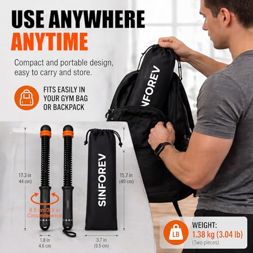Ropeless Battle Ropes for Home Gym, Weighted Cordless Battle Ropes for Full Body Strength Building, HIIT and Cardio Training, Portable Workout Equipment with Adjustable Resistance for Men & Women