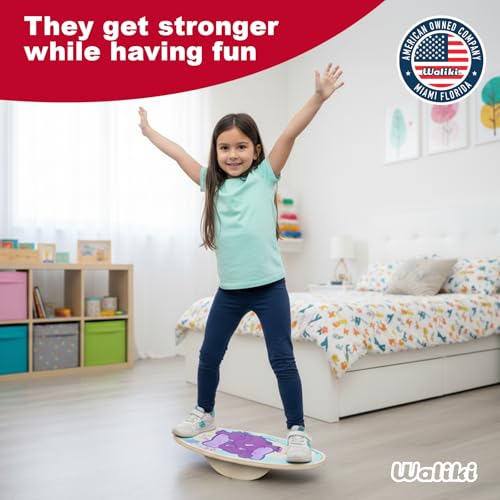 Wood Balance Board | Ages 3-8 | Toddlers and Kids |