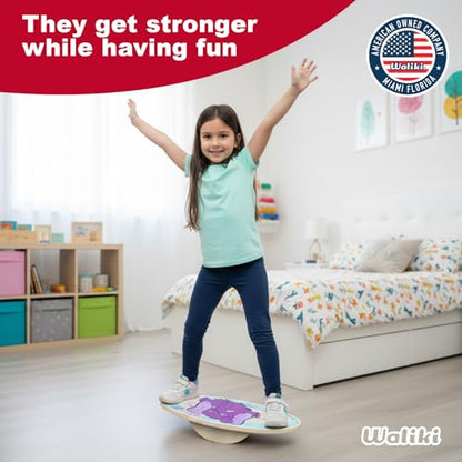 Wood Balance Board | Ages 3-8 | Toddlers and Kids |