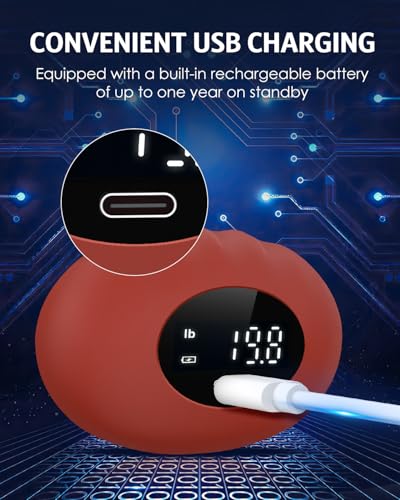 AMIR Hand Grip Strength Tester Trainer, Upgraded Rechargeable Electronic Hand Dynamometer up 395 Lbs (180kg) Forearm - Gripper-Finger Grip Strengthener Exerciser, Stress Balls for Sport Home - color: Red