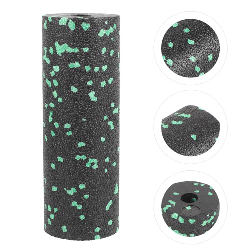 IMIKEYA Portable Compact Exercise Foam Roller for Muscle Massage, Lightweight Hollow Fitness Massager for Legs and Body, Green Travel-Friendly Massage Column for Exercise and Relaxation