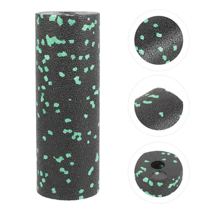 IMIKEYA Portable Compact Exercise Foam Roller for Muscle Massage, Lightweight Hollow Fitness Massager for Legs and Body, Green Travel-Friendly Massage Column for Exercise and Relaxation