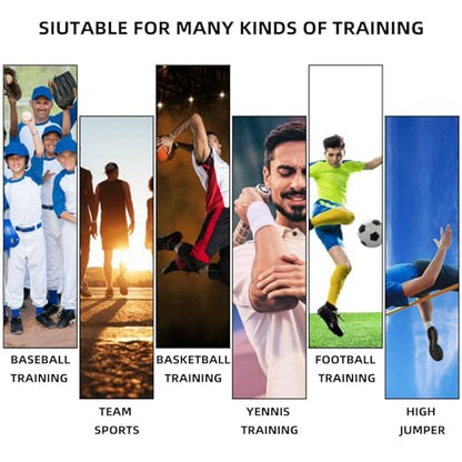 Speed Training Equipment, Resistance Band 80lb Multi-Sport Exercise Set with Handles Help to Improve Focus Explosive Agility Power Suit for Vertical Jumping Baseball Running Football