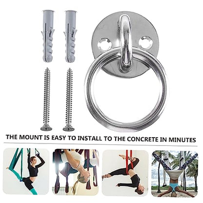Toyvian Ceiling Anchor Suspension Trainer Bracket Durable Fixed Disk for Yoga Swings Gymnastic Rings and