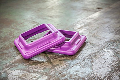 The Step Original Health Club Aerobic Step Riser, Violet, Pair (91123)