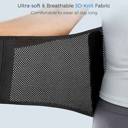FREETOO Back Brace For Lower Back Pain Relief, Back Support Brace Men Women - size: XX-Large (Waist: 53.9～62.9 Inch)