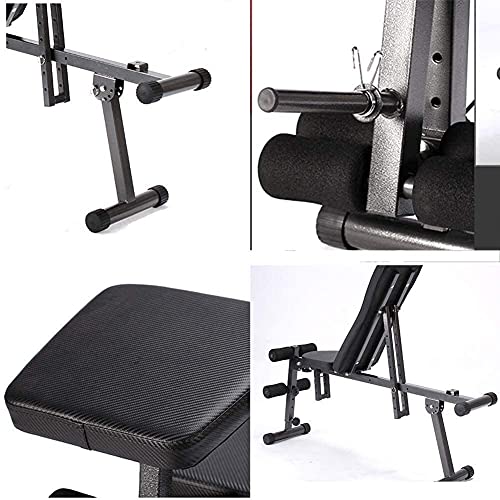 Weight Bench Dumbbell Weight Lifting Adjustable Weight Bench Sit-ups Fitness Equipment, Adjustable Supine Board, Home Multifunction Folding Dumbbell Bench