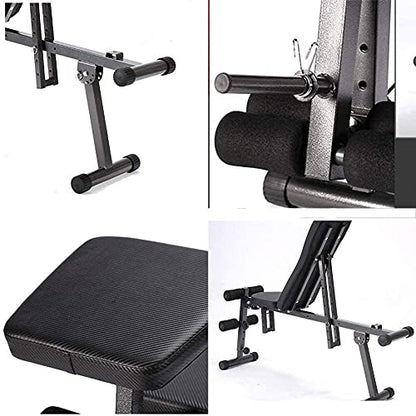Weight Bench Dumbbell Weight Lifting Adjustable Weight Bench Sit-ups Fitness Equipment, Adjustable Supine Board, Home Multifunction Folding Dumbbell Bench