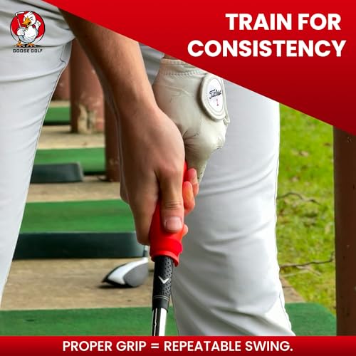 Golf Grip Trainer – Golf Training Aid for Correct Hand Positioning, Fits All Golf Clubs, Build Proper Grip Fundamentals for Consistent Practice - size: Large (Fits Oversize/Jumbo Grips)