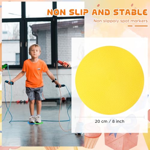 6 Pcs Poly Spots Markers Sports Training for Gym Floor Soccer Basketball Speed Agility Training Field Marking Equipment