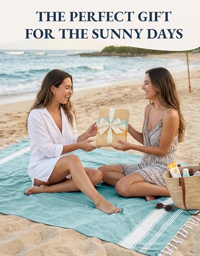 LANE LINEN Beach Towel Oversized, Super Absorbent, Durable - Hunter Green - color: 23: Hunter Green, size: Pack of 2