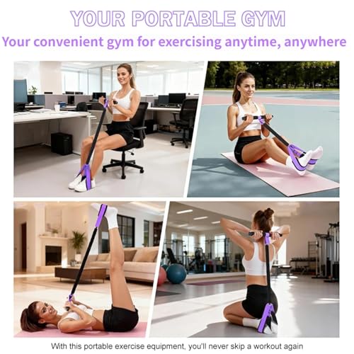 Multifunction Pedal Resistance Band with Handle,Tube/Petal/Foot/Full Body Resistance Bands with Handles,Multifunctional Foot Pedal Resistance Band,Leg Raise Straps.