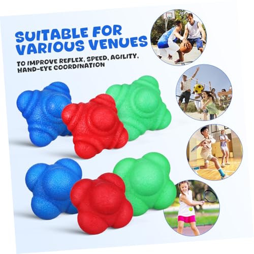 POPETPOP 6pcs Hexagonal Reaction Agility Training for Hand-Eye Coordination Low Difficulty High Difficulty