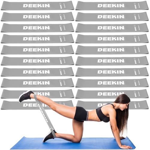 20 Pcs Resistance Bands Bulk Loop Resistance Exercise Bands for Working Out Stretch Yoga Starter Set Elastic Exercise Fitness Band Equipment for Home Fitness, Gym, Yoga
