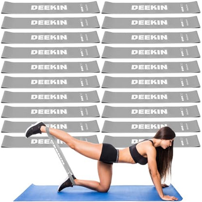 20 Pcs Resistance Bands Bulk Loop Resistance Exercise Bands for Working Out Stretch Yoga Starter Set Elastic Exercise Fitness Band Equipment for Home Fitness, Gym, Yoga