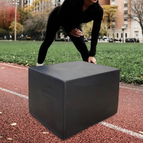 Plyometric Agility Box 11.8x13.8x15.7 inch High Density Strength Training Jumping Box for Exercise Home Workout Fitness Gym
