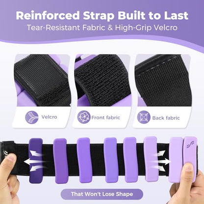 Sportneer Wrist & Ankle Weights for Women & Men Set of 2 (1LB/2LB Each) - Soft Silicone Arm & Leg Weights for Pilates, Yoga, Walking, Barre, Home Workout, Water Aerobics
