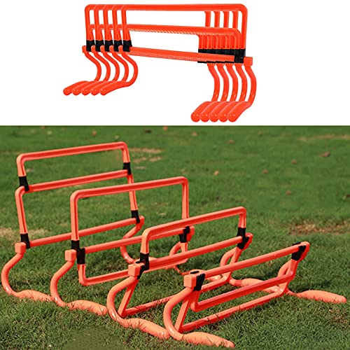 Zerone 5Pcs Speed Hurdles Football Soccer Training Adjustable Hurdles Speed Training Equipment