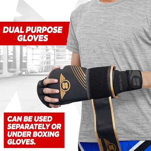 Boxing Inner Gloves Neoprene Wrist Support Padded Gel Wraps Hand Protection Boxing Bag Hand Wraps for Punching MMA Martial Arts Muay Thai Speed Bag Training – Under Mitts - size: Small
