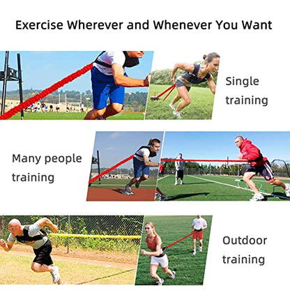 Resistance Explosive Training Rope Force Improve Power, Agility, Strength Track and Field Football Basketball Volleyball Multi-Directional Physical Equipment