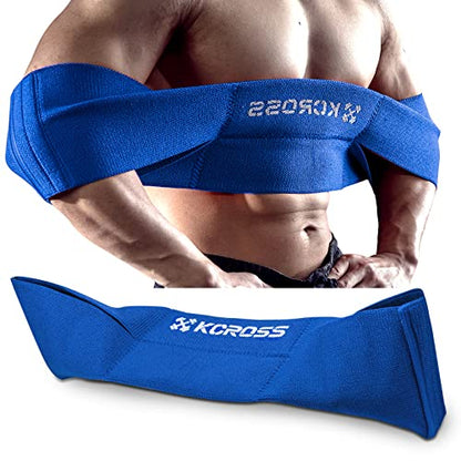 KCROSS Bench Press Band for Men and Women, Weight Lifting Bench Press Band, Push Up Exercise Bench - color: Blue, size: M(7.6in)