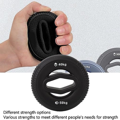 Sonew Hand Grip Strengthener, 40 to 50KG Silicone Grip Trainer Anti Slip Strength Training Ring for Finger and Forearm Exercise Grip Trainer for Rock Climbing