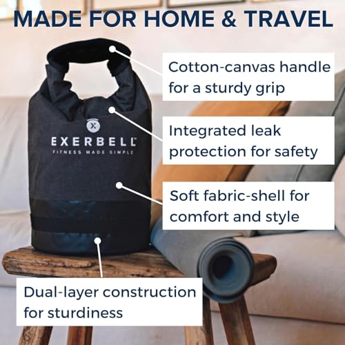Foldable Adjustable Kettlebell 4-30lbs – Portable Water Sandbag Functional Strength Tool – Soft Floor-Friendly Mobility Gear for Home Gym Travel – Leak-Resistant Load with Internal Scale - color: Ocean Blue