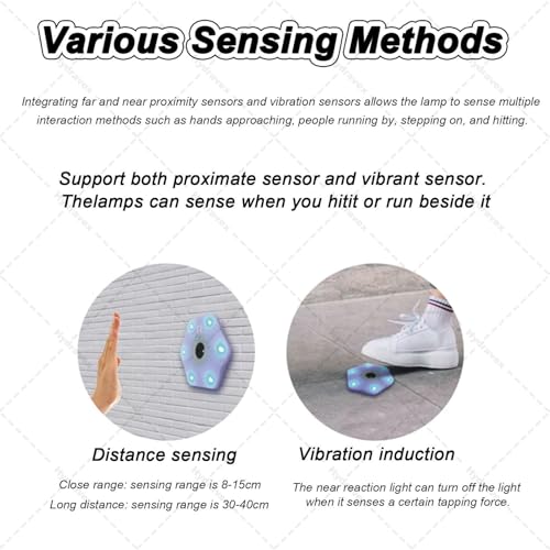 Smart Reaction Training Lights, Agile Reaction Fitlight, with App, for Improve Speed Agility Training Boxing Reflex, Focus, Soccer Basketball Boxing Training (12lights)