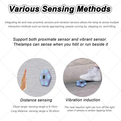 Smart Reaction Training Lights, Agile Reaction Fitlight, with App, for Improve Speed Agility Training Boxing Reflex, Focus, Soccer Basketball Boxing Training (12lights)