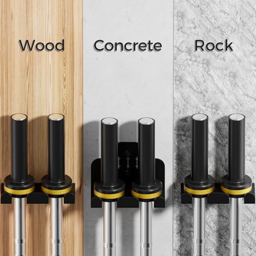 JNIHEEP Barbell Wall Holder,Olympic Barbell Hanger,Home Gym Bar Wall Rack - color: Black 2 hooks