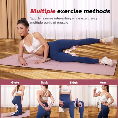 MERACH Thigh Trainer, Pelvic Floor Exercise Devices with Resistance Band, Inner Thigh Exerciser for Women, Home Fitness Equipment for Hip/Leg/Butt