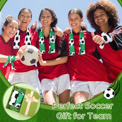 12 Pcs Soccer Cooling Towels 30" x 9" Quick Dry Microfiber Sweat Towels for Workout, Gym, Running, Soccer Teams Sports Fans Party Favors Gifts - style: Soccer