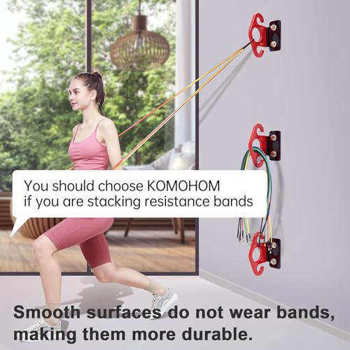 Resistance Band Wall Anchor Set，No Weld Wall Mount for Exercise Bands & Suspension Straps Resistance Band Wall Mount System Compact Strength Training Kit for Home Gym Workouts & Physical Therapy