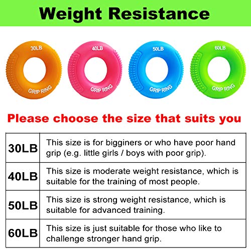 Boaton Hand Grips for Gym, Weightlifting, Pull-ups, Rock Climbing - Boys and Girls - color: 60LB-green
