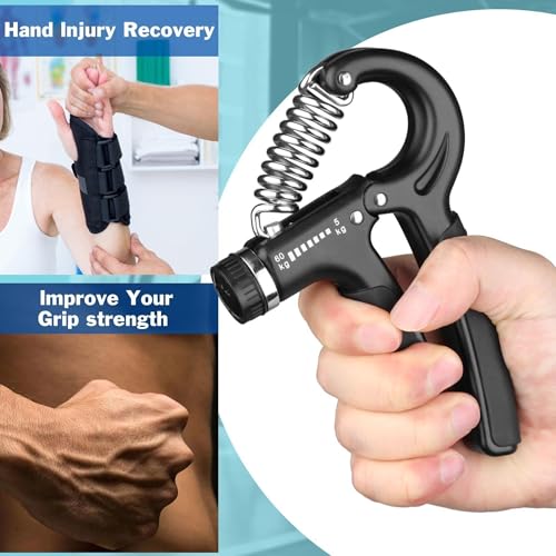 3-in-1 Fitness Power Pack - Resistance Bands Set 5 Pcs + Speed Jump Rope + Adjustable Hand Grip – Full Body Workout Combo for Cardio, Strength & Weight Loss at Home or Gym