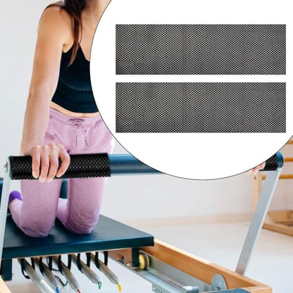 1 Pair Pilates Non Slip Mat Gripper Pad Pilates Reformer Mat Anti Skid for Women Men for Body Building Workout Exercise - size: 60cmx20cm