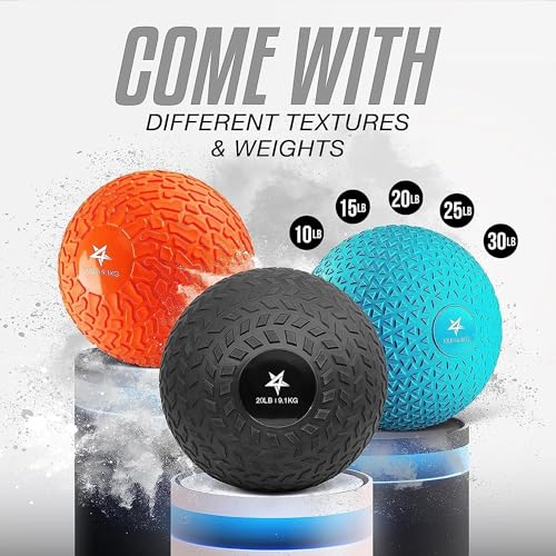 Yes4All Slam Balls, 10-40lb Weighted Ball Weight, Durable PVC Sand Filled Workout Dynamic Slam Ball for Strength Training, Triangle, Black, 30lbs - color: C. Triangle Black, style: F. 30lbs